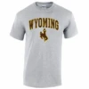 Wyoming Cowboys Traditional Tee – Grey/Brown/Gold -Sports Fashion Clothing Store 1 2
