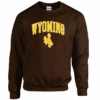 Wyoming Cowboys Traditional Crewneck – Brown -Sports Fashion Clothing Store 1 3