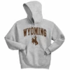 Wyoming Cowboys Traditional Distressed Hoodie – Ash -Sports Fashion Clothing Store 1 4