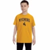 Wyoming Cowboys Youth Traditional T-Shirt – Gold -Sports Fashion Clothing Store 1 8
