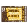 Wyoming Cowboys Wood Sign