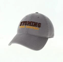 Wyoming Cowgirls Basketball Relaxed Twill Adjustable Hat – Dark Grey