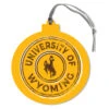 Wyoming Cowboys Round Ornament – Gold -Sports Fashion Clothing Store 1468636