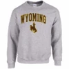 Wyoming Cowboys Traditional Tall Crewneck – Grey -Sports Fashion Clothing Store 2 2 1