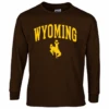Wyoming Cowboys Traditional L/S Tee – Brown -Sports Fashion Clothing Store 2 4
