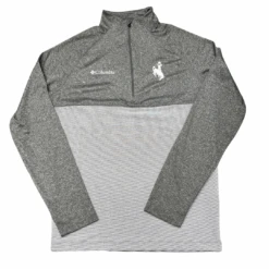 Wyoming Cowboys Rockin It 1/4 Zip – City Grey