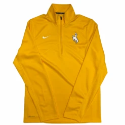 Nike Wyoming Cowboys 1/4 Zip Pullover – Gold