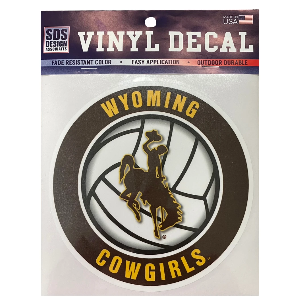 Wyoming Cowgirls Volleyball Decal 3 Wyoming Cowgirls Volleyball Decal