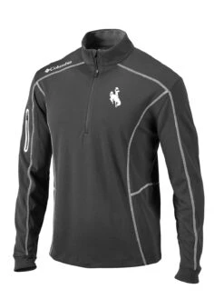 Wyoming Cowboys Omni-Wick Shotgun ¼ Zip Pullover – Grey