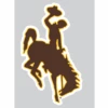 Wyoming Cowboys 6″ Bucking Horse Magnet -Sports Fashion Clothing Store 35997