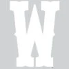 Wyoming Cowboys 6″ “W” Decal – White 1 Wyoming Cowboys 6″ “W” Decal – White -Sports Fashion Clothing Store 36001