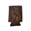 Wyoming Cowboys Two Tone Can Koozie – Brown/Gold -Sports Fashion Clothing Store 369262