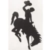 Wyoming Cowboys 1.7″ Bucking Horse Decal – Black -Sports Fashion Clothing Store 38100 2