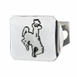 Wyoming Cowboys Chrome Hitch Cover