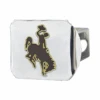 Wyoming Cowboys Two Color Chrome Hitch Cover -Sports Fashion Clothing Store 46911