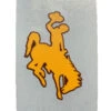 Wyoming Cowboys 1.7″ Bucking Horse 2 Color Decal – Gold/Brown -Sports Fashion Clothing Store 50183