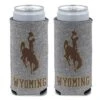 Wyoming Cowboys Slim Can Cooler – Heather -Sports Fashion Clothing Store 51140322