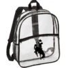 Wyoming Cowboys Clear Backpack – Black -Sports Fashion Clothing Store 51766