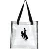 Wyoming Cowboys Clear Stadium Tote – Black -Sports Fashion Clothing Store 51769
