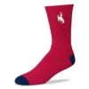 One Wyoming State Flag Sock – Red/Navy -Sports Fashion Clothing Store 52120 212