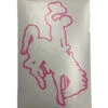 Wyoming Cowboys 12″ Outline Bucking Horse Decal – Pink -Sports Fashion Clothing Store 52422