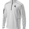 Wyoming Cowboys Omni-Wick Shotgun ¼ Zip Pullover – White -Sports Fashion Clothing Store 536621