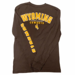 Wyoming Cowboys Stadium L/S Tee – Brown -Sports Fashion Clothing Store 55475 2