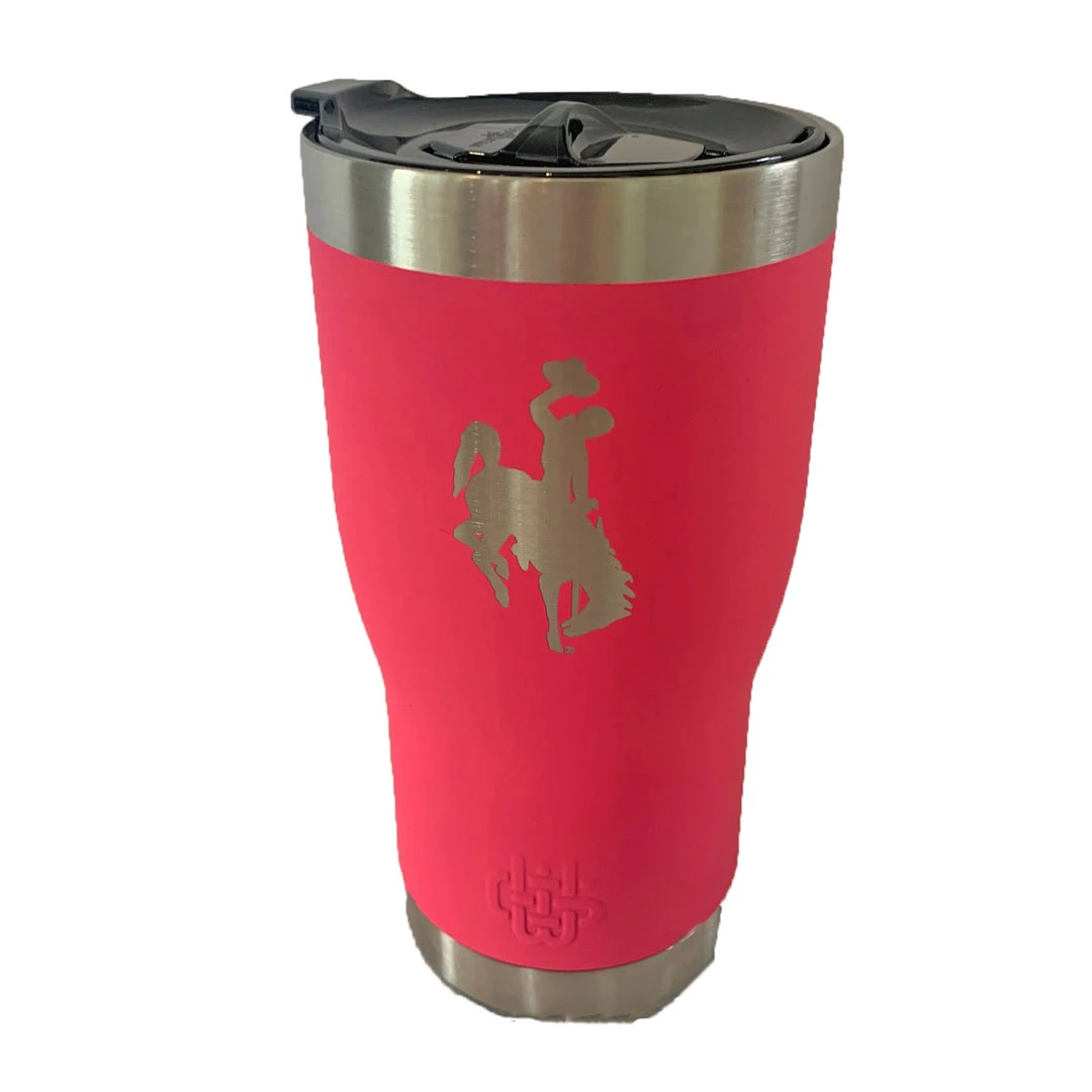 Wyoming Cowboys 20oz 2in1 Insulated Tumbler – Pink 3 Wyoming Cowboys 20oz 2in1 Insulated Tumbler – Pink