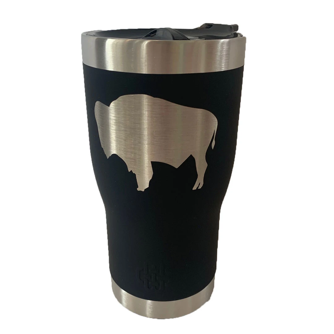 Wyoming State Flag 20oz 2in1 Insulated Tumbler – Black 3 Wyoming State Flag 20oz 2in1 Insulated Tumbler – Black