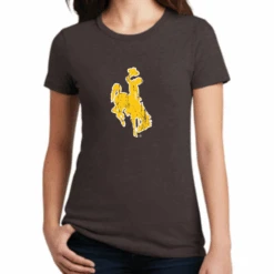 Wyoming Cowboys Women’s District Perfect Blend Tee – Brown