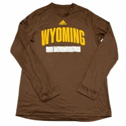 Adidas Wyoming Cowboys Creator L/S Tee – Brown