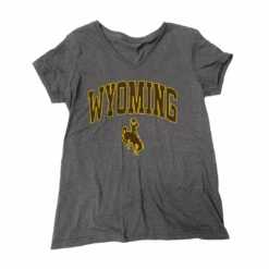 Wyoming Cowboys Women’s 2.0 V-Neck Tee – Grey