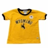 Wyoming Cowboys Infant Ringer Tee – Gold/Brown -Sports Fashion Clothing Store 60836 1