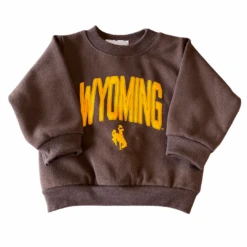 Wyoming Cowboys Toddler Crew – Brown