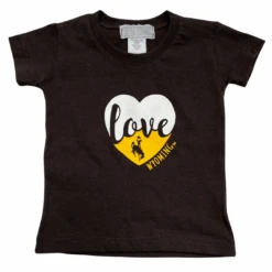 Wyoming Cowboys Love Wyoming Toddler S/S Tee- Brown