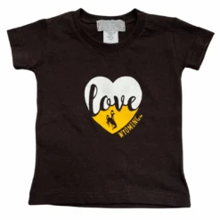 Wyoming Cowboys Love Wyoming Infant S/S Tee- Brown