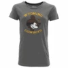 Wyoming Cowboys Women’s Mickey Mouse S/S Tee – Grey -Sports Fashion Clothing Store 61380