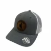 Wyoming Cowboys Leather Circle Patch Hat – Heather Grey/White -Sports Fashion Clothing Store 613982