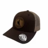 Wyoming Cowboys Leather Circle Patch Hat – Brown/Khaki -Sports Fashion Clothing Store 613992