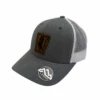 Wyoming Cowboys W Leather Patch Hat – Heather Grey/White -Sports Fashion Clothing Store 614082