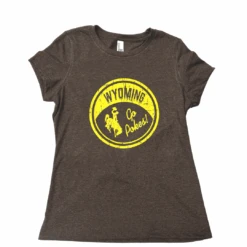 Wyoming Cowboys Women’s Classic S/S Tee – Brown