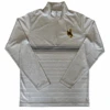 Wyoming Cowboys Bullseye Quarter Zip – Grey -Sports Fashion Clothing Store 61635