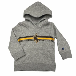 Wyoming Cowboys Infant Stripe Hood – Steel