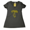 Wyoming Cowboys Women’s S/S V-neck Tee – Dark Grey -Sports Fashion Clothing Store 62457