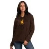 Wyoming Cowboys Women’s Thermal Homerun Hood – Brown -Sports Fashion Clothing Store 6J220742 UWY f