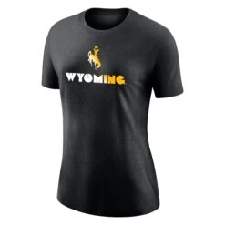 Nike Wyoming Cowboys Women’s S/S Tee – Black Heather