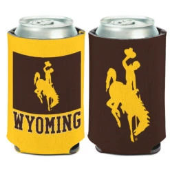 Wyoming Cowboys State Can Cooler – Brown/Gold