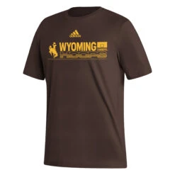 Adidas Wyoming Cowboys Basketball S/S Tee – Brown