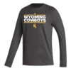 Adidas Wyoming Cowboys L/S Tee – Storm -Sports Fashion Clothing Store AMT2281 Mens Fresh LS Tee Storm scaled 1
