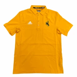 Adidas Wyoming Cowboys Coaches Polo – Gold